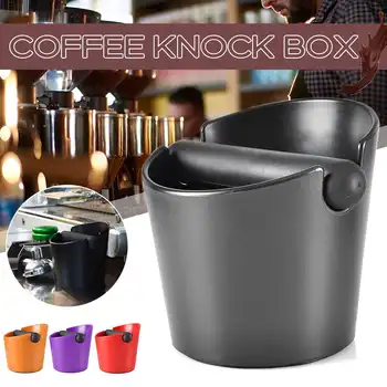 

ABS Coffee Knock Box Shock-Absorbent Espresso Knock Box for Barista Coffee Grind Anti-slip Espresso Dump Bin Grind Waste Bin