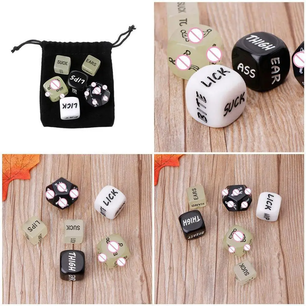 Glow In Dark Love Dice Toys Adult Couple Lovers Games Sex For Boyfriend Toy Girlfriend Party Gift Valentines Aid Day Q7O7 _