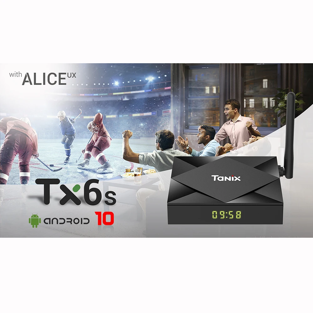 

TX6S Tanix Android 10.0 TV Box H616 Chip TX6 4GB 64GB smart TV Box Media Player Dual WiFi Bluetooth 8K TV Set top box