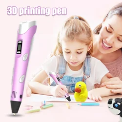 H best – stylo d'impression 3D Intelligent, écran numérique, avec câble USB, pour peinture Graffiti, DIY 