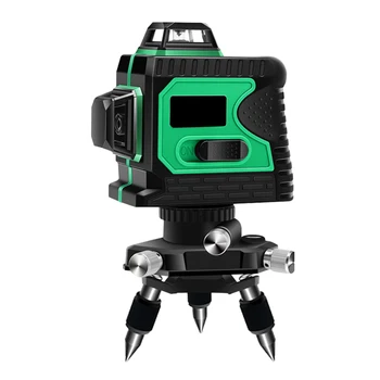 

8-line Gradienter Wall-mounting Spirit Level Precision Green Light Infrared Outdoor Gradienter with UK Plug (with Tripod)