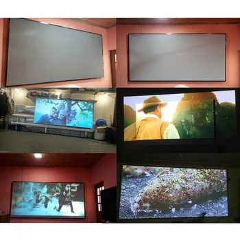 

16:9 Projector screen simple anti-light curtain portable household 3D high-definition digital screen 60/72/84/100/110/120/130 in