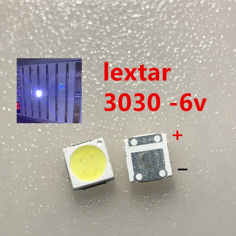 ตัวเลือกสินค้า 100 ชิ้น LED 3030 ชิปคู่ 1W-2W สีขาว สำหรับจอภาพ