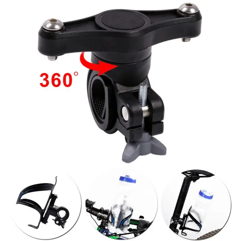 360º Rotatable Bicycle Kettle Extension Holder Mount Cycling Water Bottle Cage Adapter for Bike Handlebar Saddle Seatpost | Спорт и