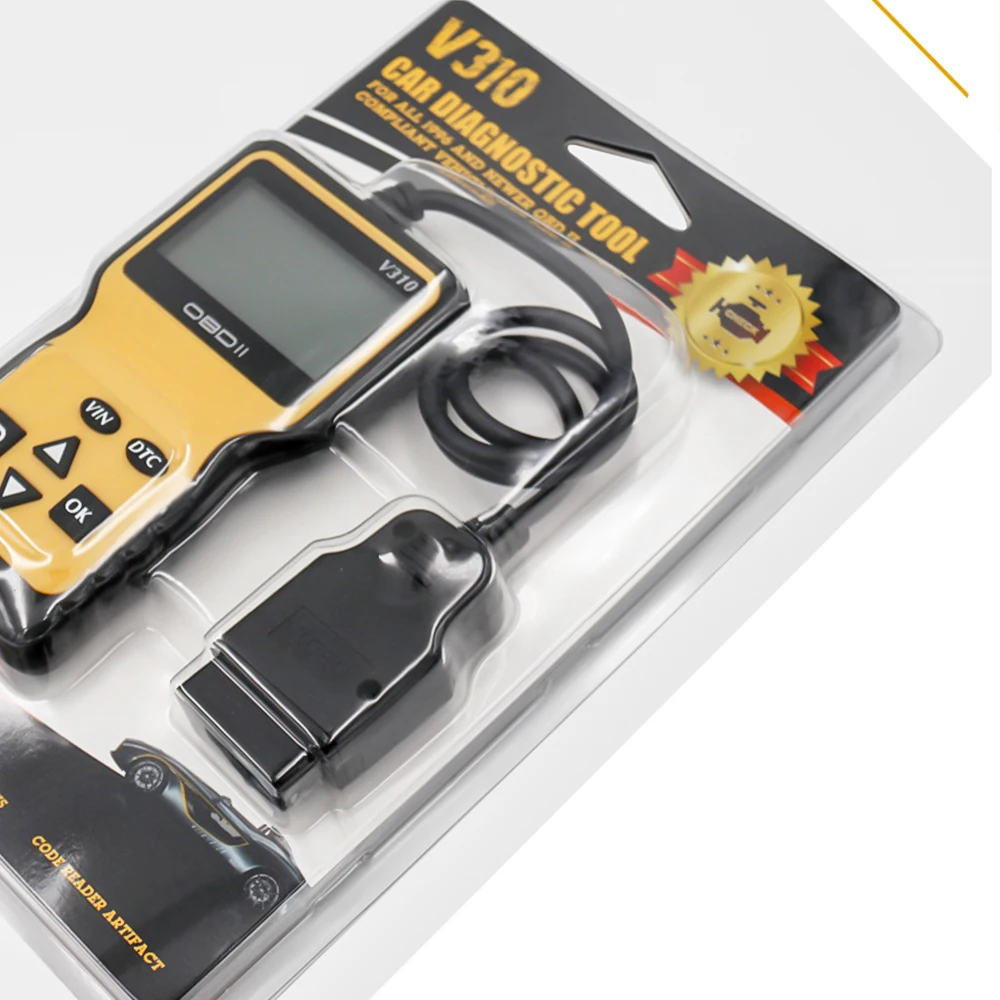 Viecar V310 полный OBD2 V 310 V1.1 считыватель кодов OBDII/EOBD OBD OBDII автомобильный диагностический инструмент l obd2 сканер automotriz