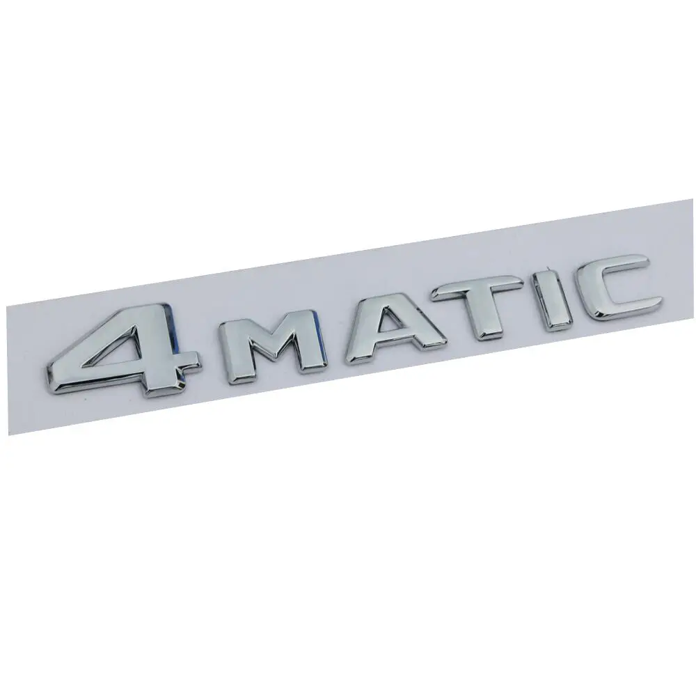 Chrome Letters 4MATIC runk Emblem Badge Emblems for Mercedes AMG 2017-2019 | Автомобили и мотоциклы
