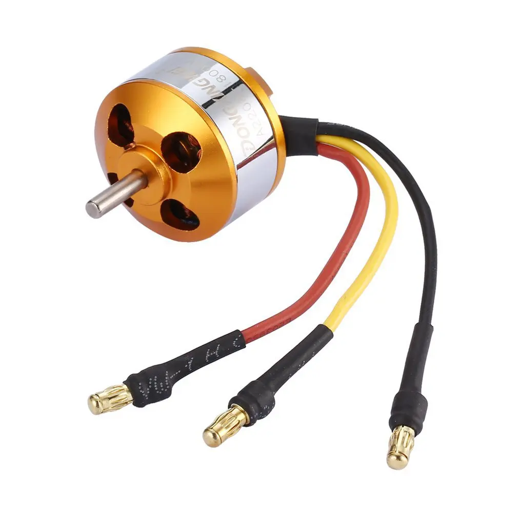 Двигатель бесщеточный A2208 2600KV/1800KV/1400KV/1100KV для самолета радиоуправляемого
