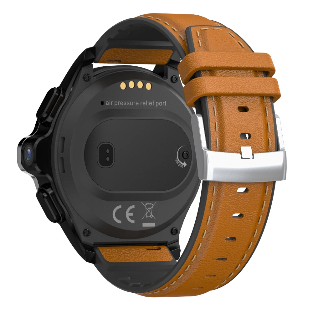 KOSPET Prime Face Unlock 4G Smart Watch Nano SIM Card Dual Cameras Face ID Unlock Smartwatch High Battery Capacity