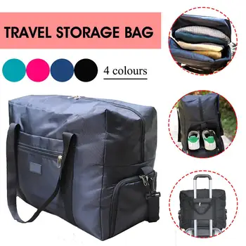

2020 NEW Oxford Cloth Large Capacity Portable Travel Storage Bag Luggage Trolley Clothes Shoes Bag WaterProof Handbags travel