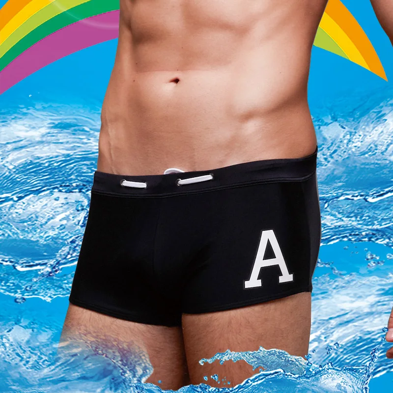 

New Style Men Printed Lettered a AussieBum Comfortable Chinlon Body Hugging Sexy Europe And America Large Size with Drawstring B
