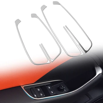 

Car Door Armrest Panel Decoration Cover Stainless Steel Frame Trim For Audi A3 8V 2013-2020 Interior Accessories