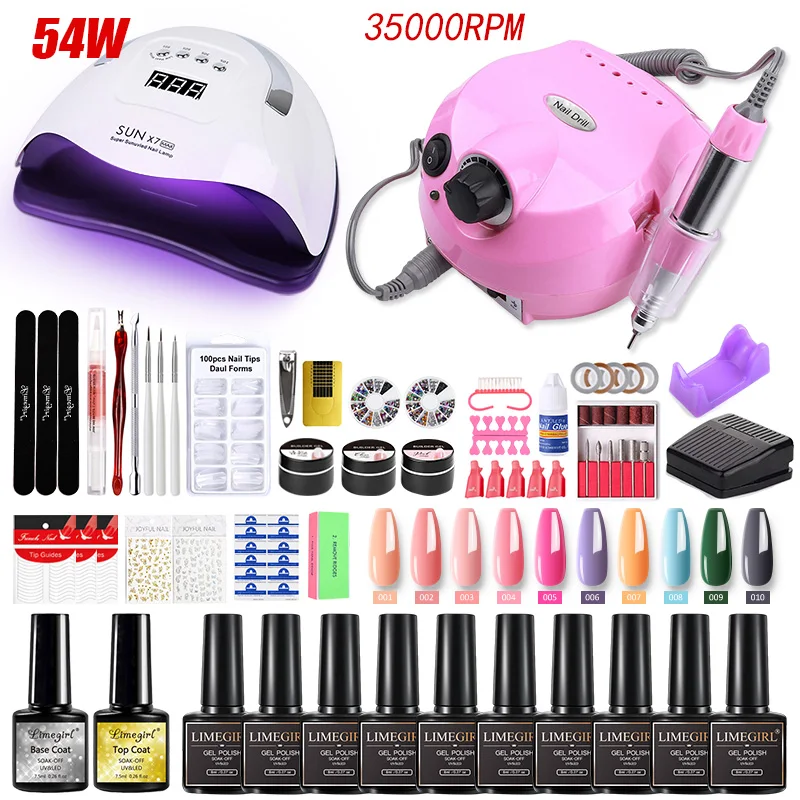 ManicureSetLEDNailDryerNailSetElectricNailDrillKit2010