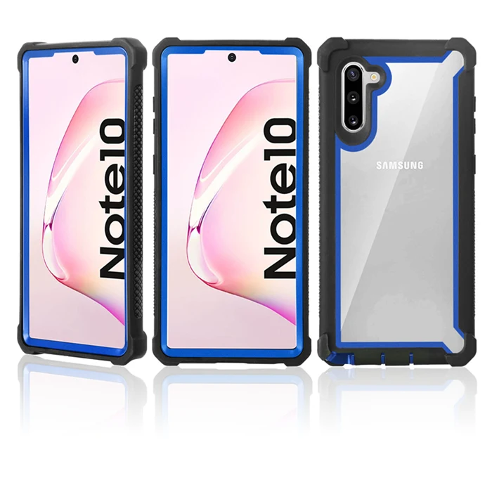 Shockproof Transparent Hybrid Case - Soft TPU+PC, Sturdy Clear Cover