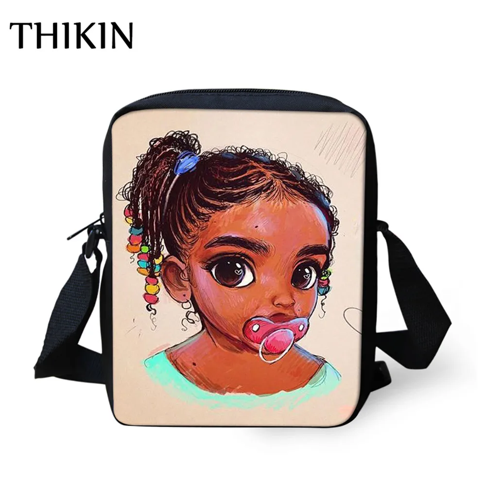 THIKIN/милые маленькие детские сумки-мессенджеры для девочек, африканская американская сумка через плечо для девочки, детские мини-сумки на плечо для подростков