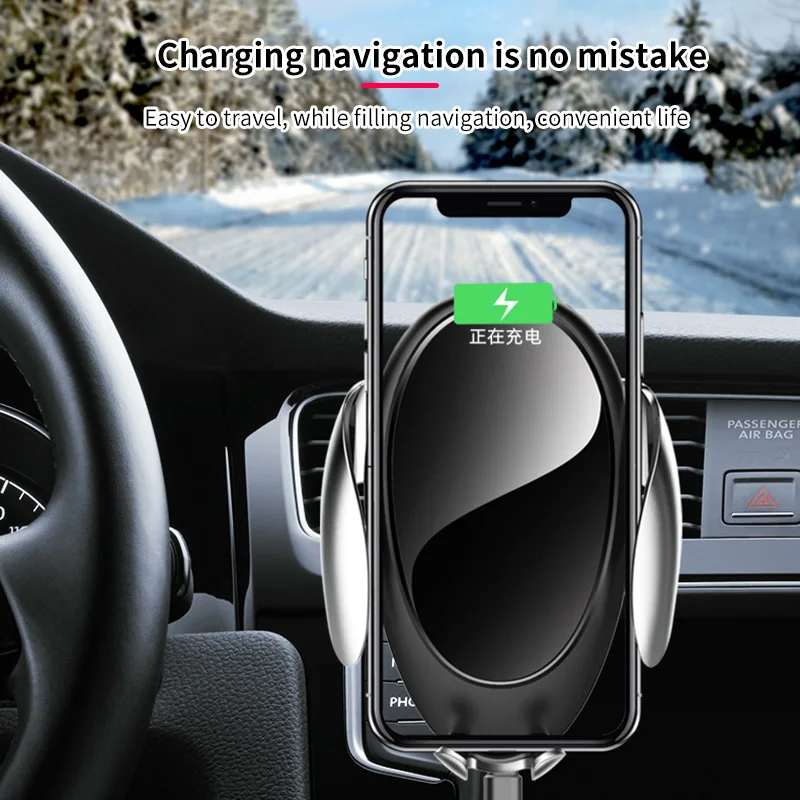 Onever 15W Car Charger Stand Fast Wireless Charging Auto Clamp Air Vent Phone Holder Multifunctional Practical New | Автомобили и