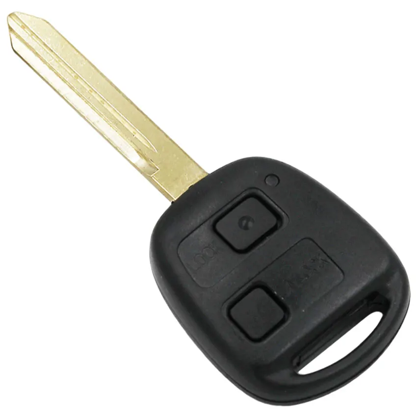 2 кнопки дистанционного ключа брелок для Toyota RAV4 Corolla Yaris 433 МГц с чипом 4D67 внутри лезвия TOY47