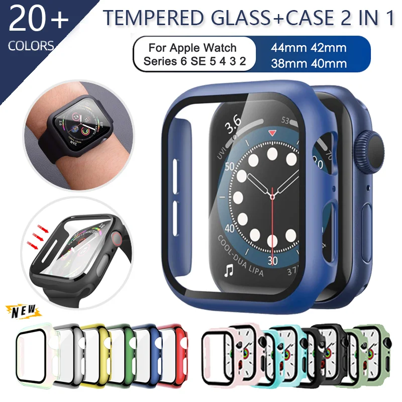 Tempered Glass Screen Protector+cover 