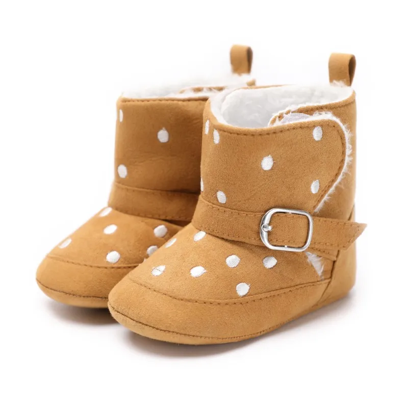 Зимние ботинки для новорожденных; обувь для маленьких девочек и мальчиков; обувь для снежной погоды; очень теплые детские ботиночки на молнии в спортивном стиле