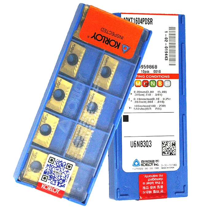 Оригинальные Корея KORLOY APKT1604PDSR PC6510 APMT1135PDER-K KF5900(10 шт./лот) Высокое качество расточка вставка инструмента