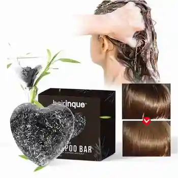 

55g Magical treatment hair mask Repair Organic Bamboo Charcoal Hair Soap Shampoo Bar Oil-control Deep Clean Dry Shampoo