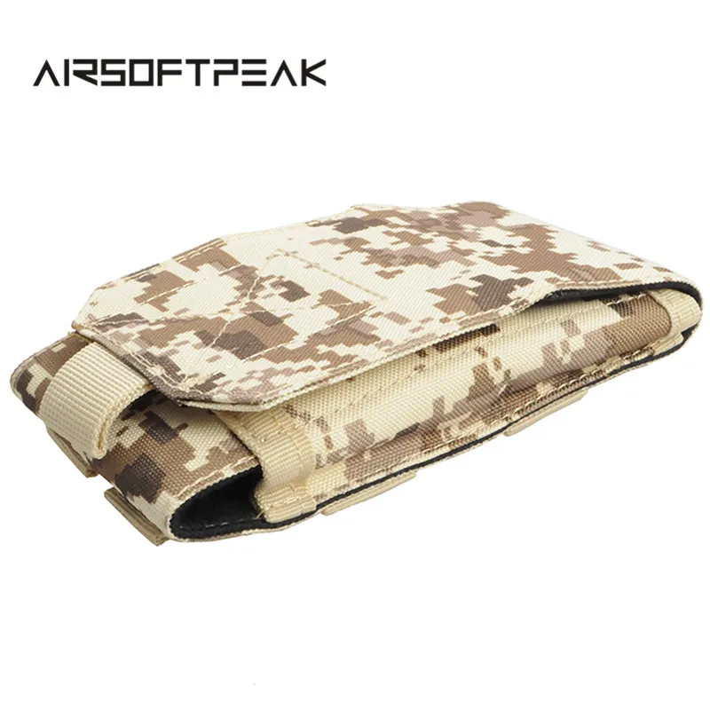 AIRSOFTPEAK 600D тактические Спортивные сумки Molle 5,5 дюймов поясные сумки для охоты и пеших прогулок EDC сумка для мобильного телефона сумка для аксессуаров