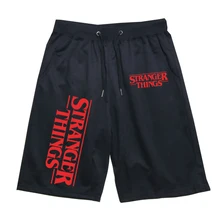 Студенческие повседневные брюки высокого качества летние модные спортивные дышащие штаны странные вещи Короткие штаны с принтом