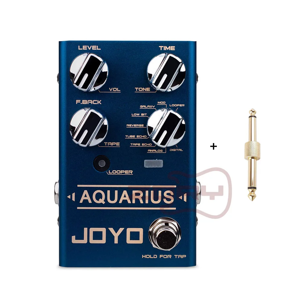 

JOYO R-07 AQUARIUS Delay + LOOPER Multi Guitar Effect Pedal, Multieffects Pedal, with 8 Digital Delay Effects