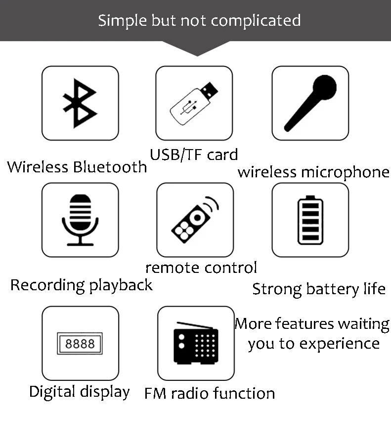 S26 Bluetooth портативный динамик для улицы Танцевальная вечеринка школа музыкальный плеер Пульт дистанционного управления AUX TF U диск FM светодиодный беспроводной сабвуфер