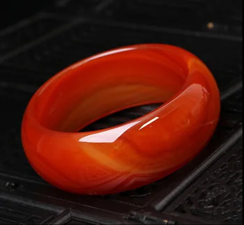 

wide cuff NATURE sardonyx BEAUTIFUL women sweet red charm agate bangle bracelet luck 56-64MM