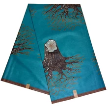 Королевский батик Анкара с Африканским принтом, вощеная ткань хлопок, швейный материал для вечернего платья настоящий голландский воск 6 ярдов высокого качества