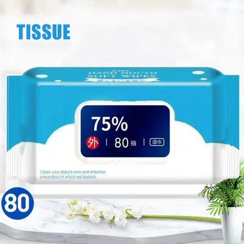 

80 Pcs/Pack Wet Wipes Portable Wet Napkins Hand Body Cleaning Soft for Travel Office Home New SN-Hot