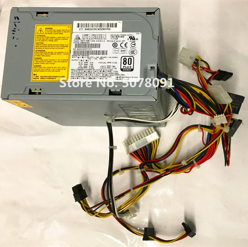 Блок питания рабочей станции для Z400 DPS-475CB-1 A 468930-001 480720-001 475 W, тестовая работа