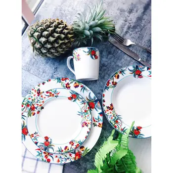 

Northern European style American Western cutlery steak plate flat dish dish coffee cup bowl