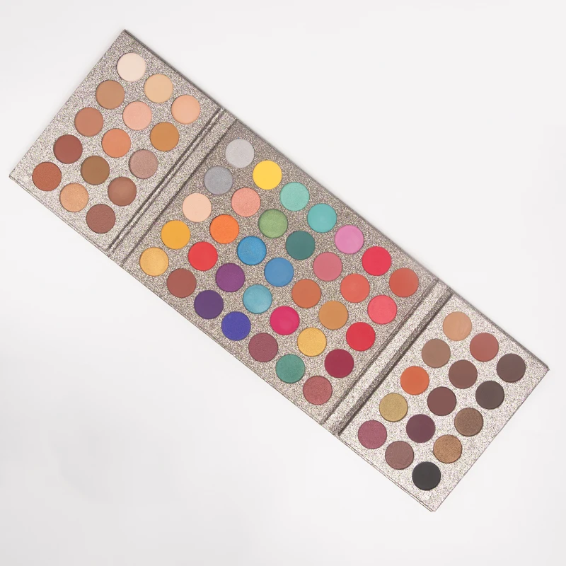 65 Colors Eyeshadow 65 цветов Тени для век макияж Палитра матовые тени для век Палитра мерцающие тени для век Пудра пигмент косметика - Цвет: 65 Colors Eyeshadow