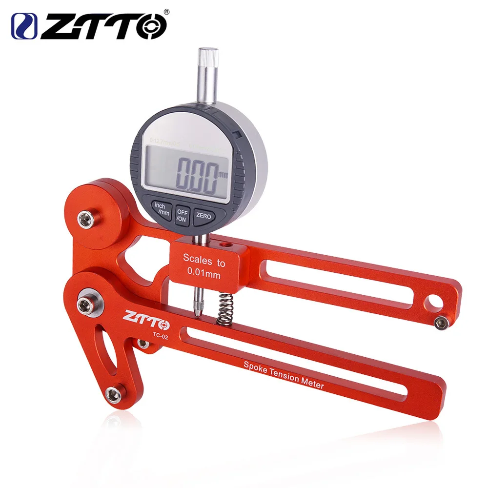 

Bicycle spoke tension meter Tension adjustment Wheel set Correction rim ring tool digital display and needle display