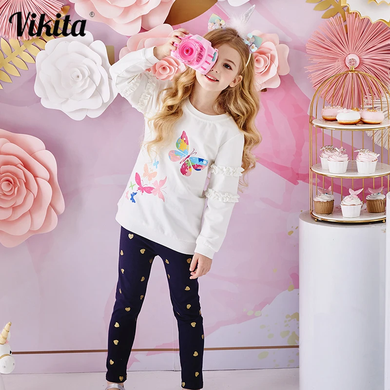 Vikita Kids Suit Autumn Spring Toddlers Cotton Clothing Pullover