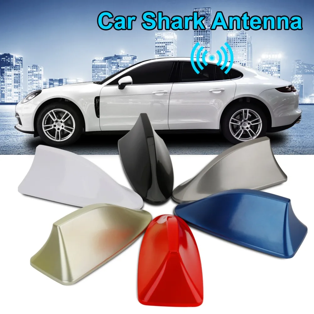 Antenne Voiture En Forme D'Aileron De Requin - Compatible Mazda, Chevrolet, VW, Honda, Dodge - ABS Blanc - 160 Mm