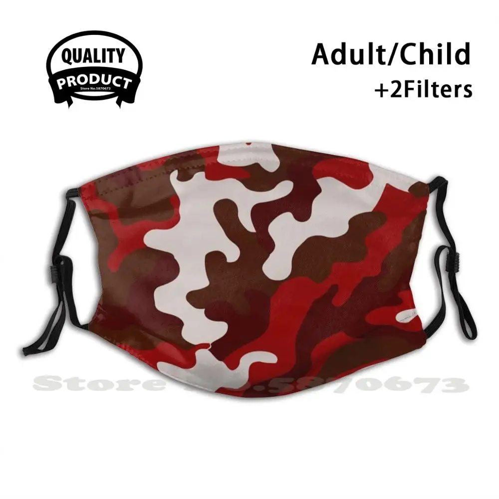 

Camouflage Camo Patriotic Gift Face Mask Washable Filter Summer Hot Sale Mouth Masks Camouflage Camo Patriotic Patriotism