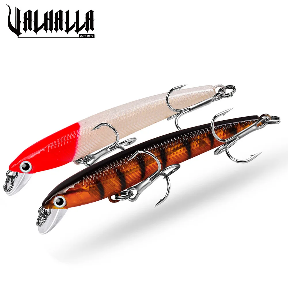 VALHALLA 1pcs Minnow Swim Fish Fishing Lure 7.5cm 4.6g