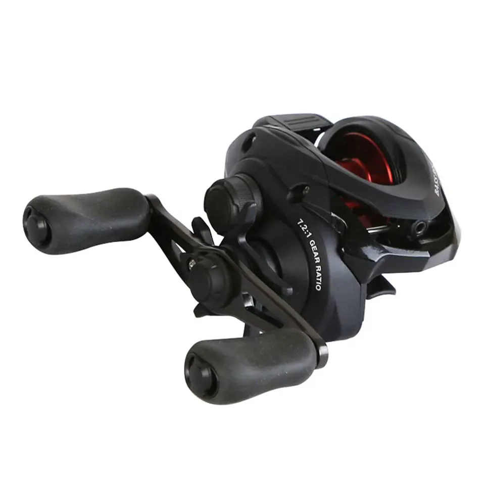 Катушка для ловли рыбы SHIMANO BASS RISE baitcasing 7,2: 1 5 кг с оригинальной нейлоновой леской, прочный Гладкий светильник, рыболовные катушки