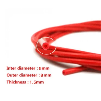 

1pc Vacuum Hose ID 3MM Universal Oil Fuel Tool Equipment Red Extension