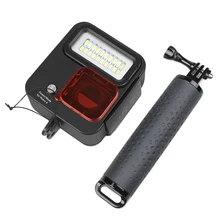 Ams-ручной Дайвинг плавающая палка камера селфи палка/камера водонепроницаемый корпус/Дайвинг светодиодный видео светильник/Красный Дайвинг фильтр Se