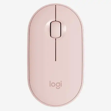 Розовый Беспроводная Bluetooth мышь logitech Pebble 1000 dpi, бесшумная Высокоточная оптическая Трекинговая мышь для домашнего офиса, мышь двойного использования - Цвет: Розовый