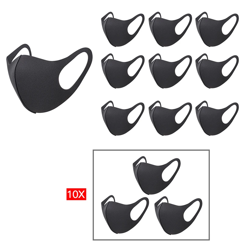 

30pcs/lots Mouth Mask Unisex PM2.5 Pollen Anti Dust Mask Anti Pollution Mask Elastic Earloop Face Mouth Mask Ice Reusable 30Pack