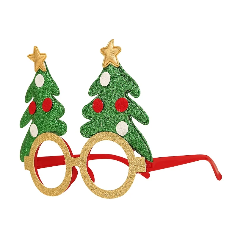 Горячие рождественские украшения, детские очки, блестящие очки для вечеринки, милые очки в оправе, рождественские вечерние украшения - Цвет: A5