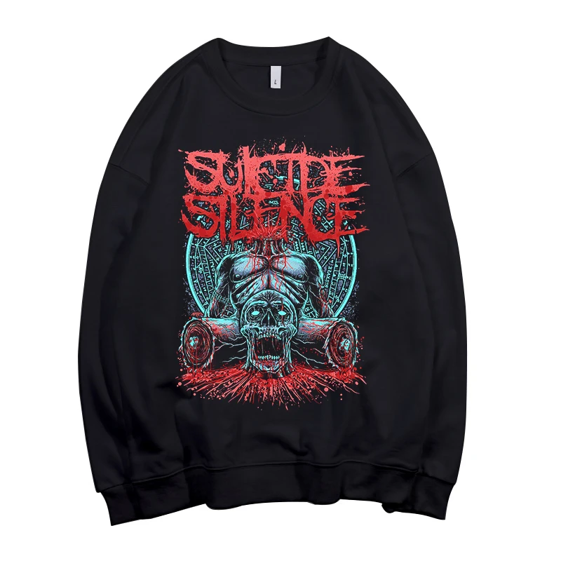 8 дизайнов SUICIDE SILENCE deathcore Pollover Толстовка Рок Толстовка демонический череп sudadera уличная флисовая верхняя одежда тяжелый металл