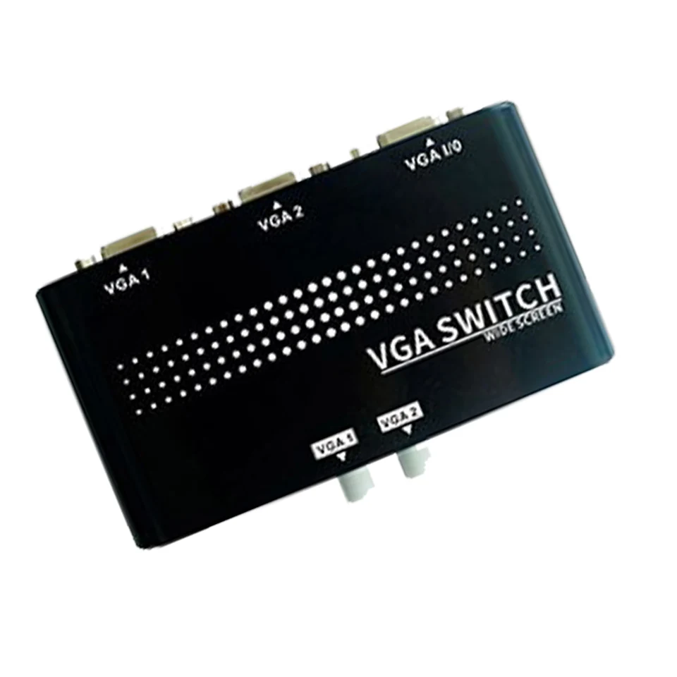 VGA Switch 2 PC On One Monitor Output Switch 2 In 1 Selector Box Splitter VGA Adapter Resolution - 4