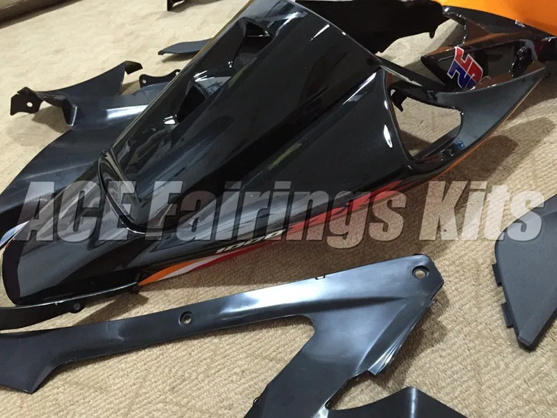 4 подарки литья под давлением ABS полный обтекатель комплект Подходит для Honda CBR1000RR cbr1000 04 05 2004 2005 набор кузова оранжевый красный