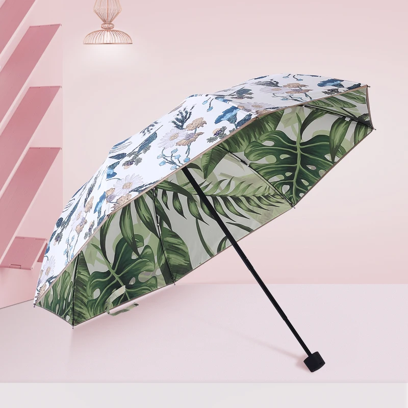 

Hipster Japanese Banana Leaf Female Sun Umbrella Dual-Use Vinyl Sun Protection UV Protection Double Layer Sunshade Umbrellas