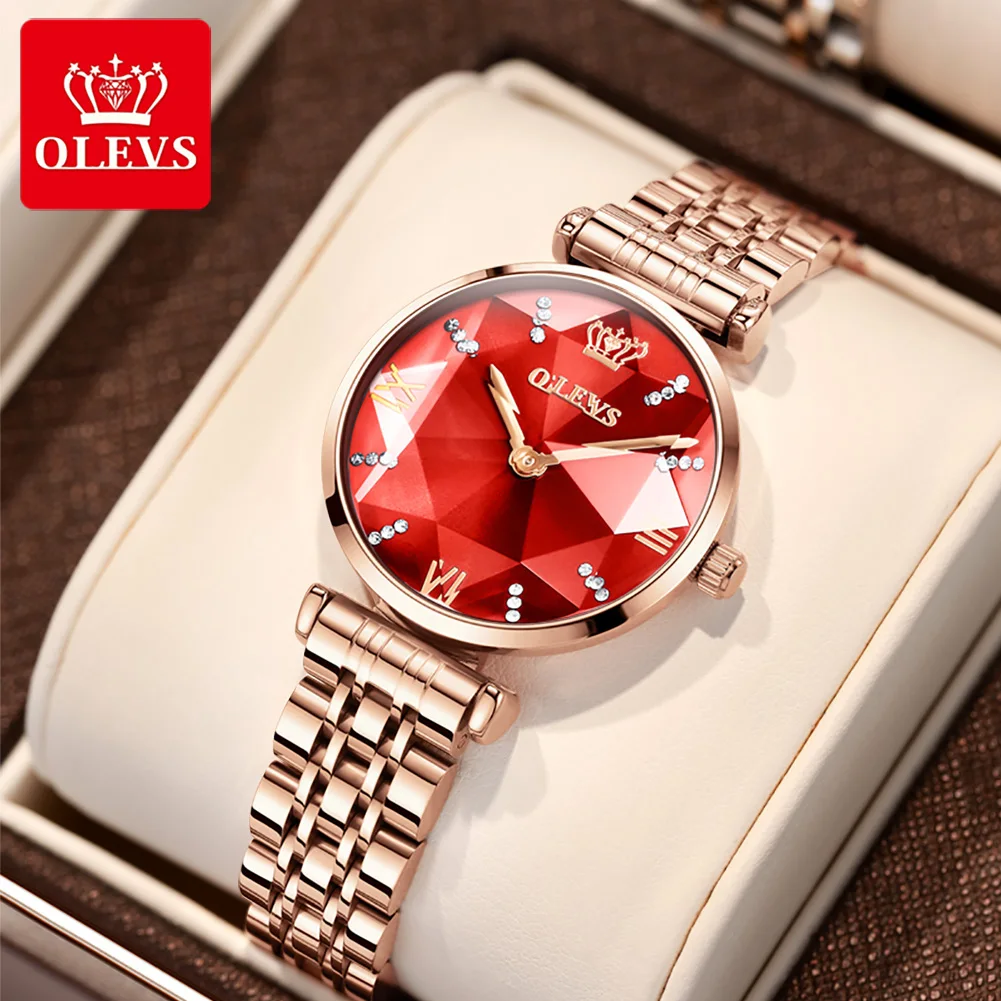 Waterproof Watch Female Clock Stainless-Steel Femme Women Fashion Luxury OLEVS Montre